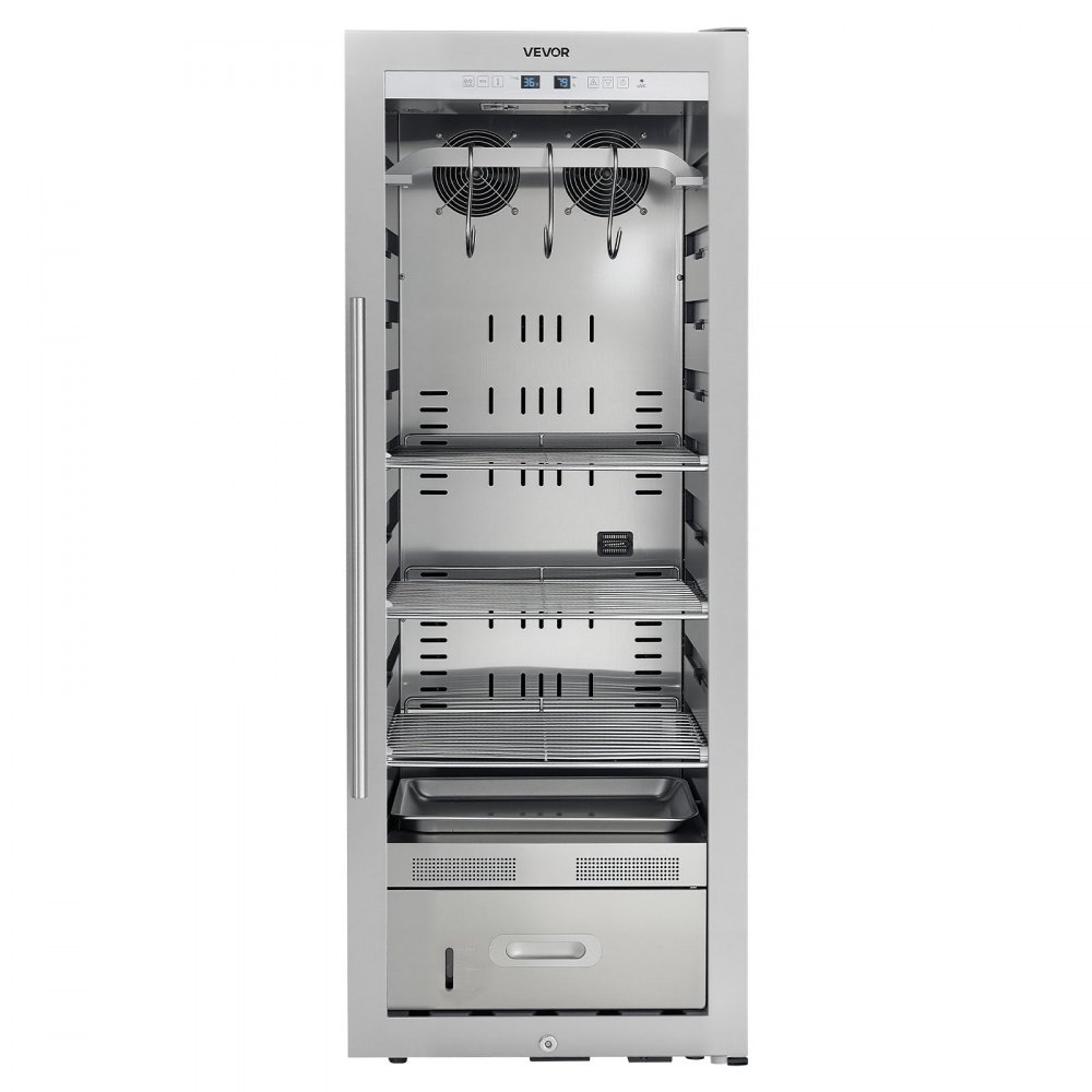VEVOR 232 LBS Dry Aging Fridge for Steaks, Dry Ager Refrigerator for Meat with Precise Temperature & Humidity Control, Freestanding Beef Aging Machine Refrigerator, Himalayan Salt Not Included
