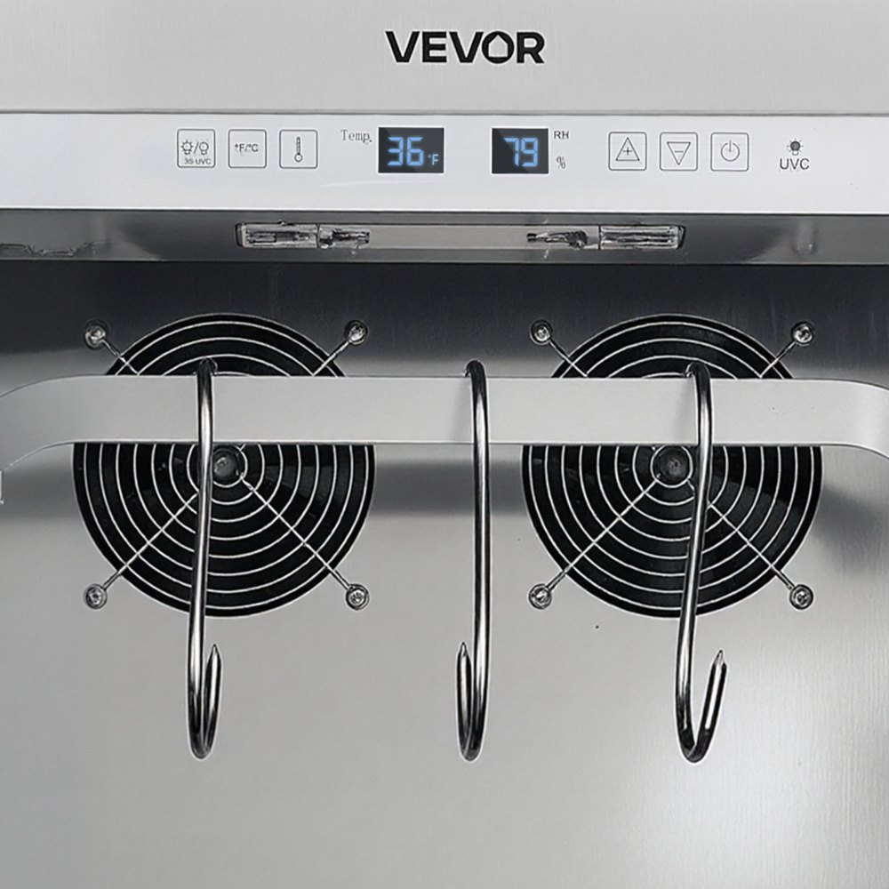 VEVOR 232 LBS Dry Aging Fridge for Steaks, Dry Ager Refrigerator for Meat with Precise Temperature & Humidity Control, Freestanding Beef Aging Machine Refrigerator, Himalayan Salt Not Included