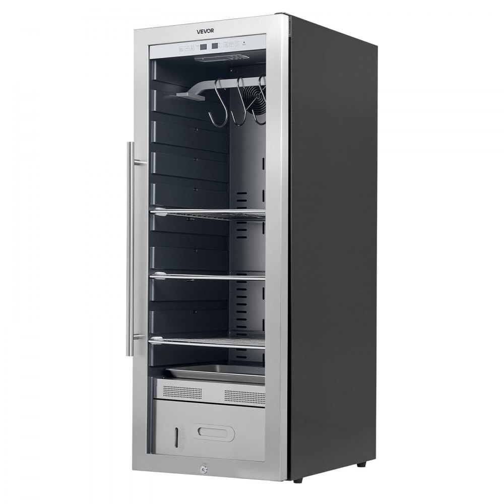 VEVOR 232 LBS Dry Aging Fridge for Steaks, Dry Ager Refrigerator for Meat with Precise Temperature & Humidity Control, Freestanding Beef Aging Machine Refrigerator, Himalayan Salt Not Included
