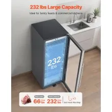 232LBS Dry Aging Fridge for Steaks Dry Ager Refrigerator for Meat for Home