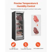 298LBS Dry Aging Fridge for Steaks Dry Ager Refrigerator for Meat for Home