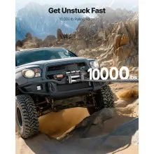VEVOR Electric Winch, 10000 lbs Load Capacity, 12V DC Truck Winch with Φ21/64 in x 65 ft Steel Rope, Wireless & Wired Remote Control, IP55 Waterproof for Towing SUV Jeep Trailer Boat Off-Road Vehicle