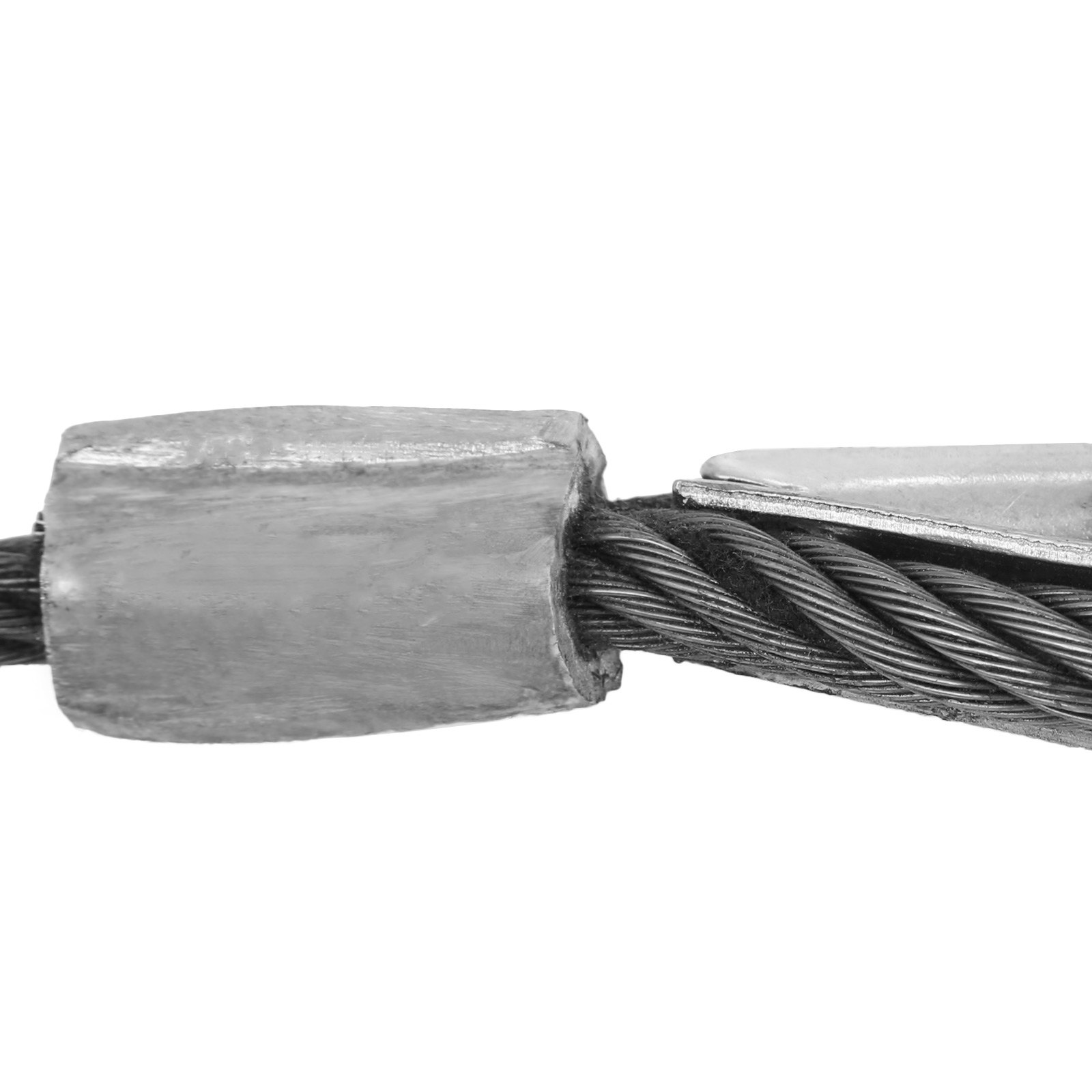 1/2" X 75' Winch Cable With Self Locking Swivel Hook 6600lbs Replacement Hoist