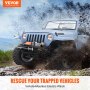 VEVOR Electric Winch, 907 kg Load Capacity Steel Rope Winch, IP55 0.4 cm x 12 m ATV UTV Winch with Wired Handheld Remote & 4-Way Fairlead for Towing Jeep Off-Road SUV Truck Car Trailer Boat