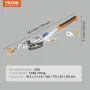 VEVOR come along winch, 30.3 inches long, 13 lbs weight, model jx50, with hooks and cable.