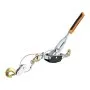 VEVOR come along winch with steel cable and hooks for heavy-duty pulling, featuring a manual lever.