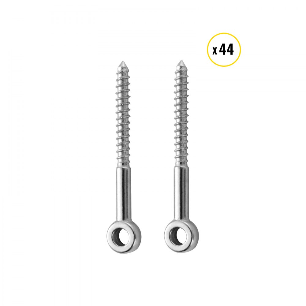 Kit de barandilla de cable de acero Vevor Barandilla de alambre Acero inoxidable 316 Ajuste 1/8 "Cable 22 juegos