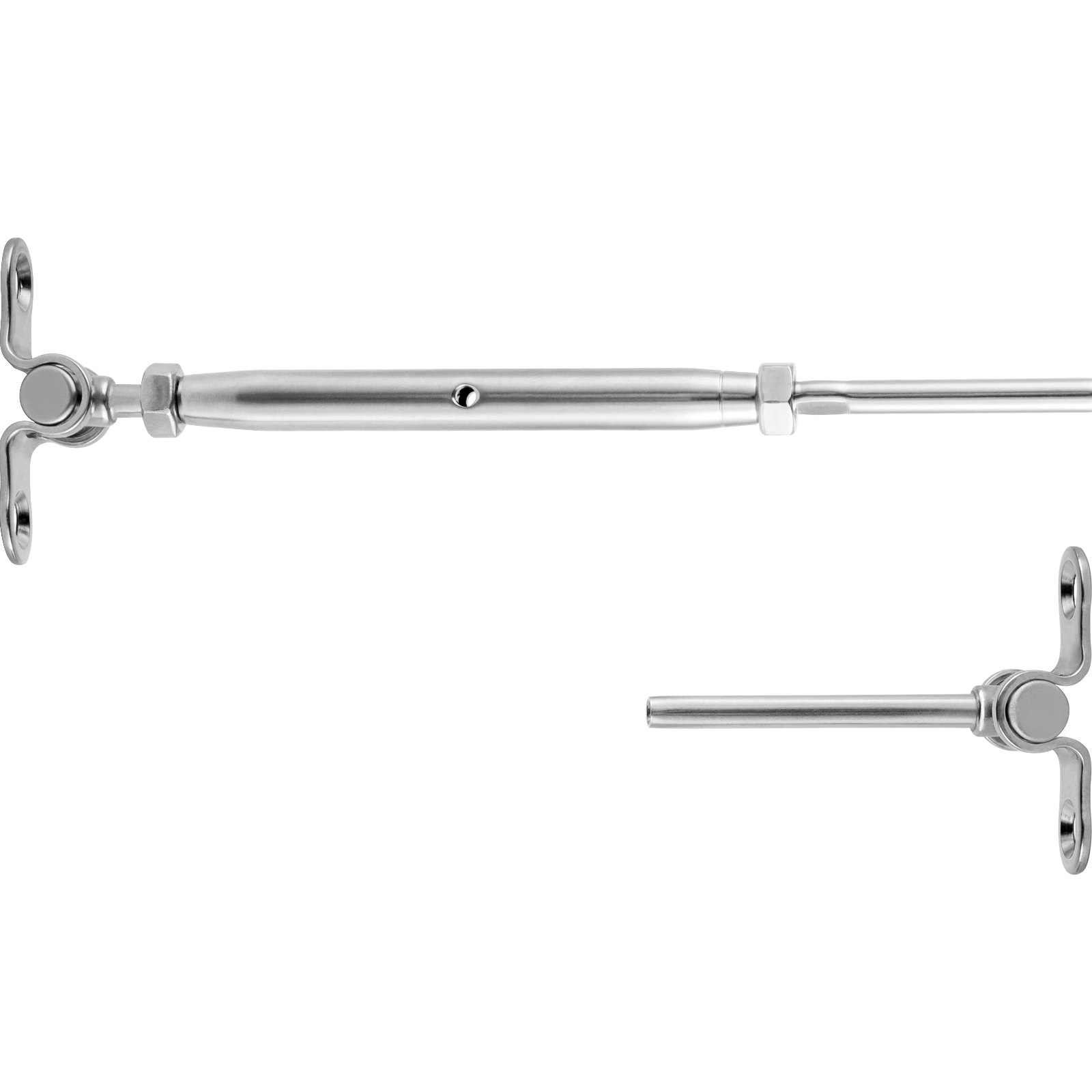 VEVOR Steel Cable Railing Kit Wire Railing T316 Stainless Fit 1/8" Cable 22 Sets