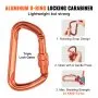 VEVOR 16mm Steel Core Flipline, 12ft(3.6m) Arborist Flipline, Flip Line for Tree Climbing with Alloy Steel Snap Hook & Aluminum Alloy Carabiner, 30KN Breaking Tension for Fall Protection, Tree Climber