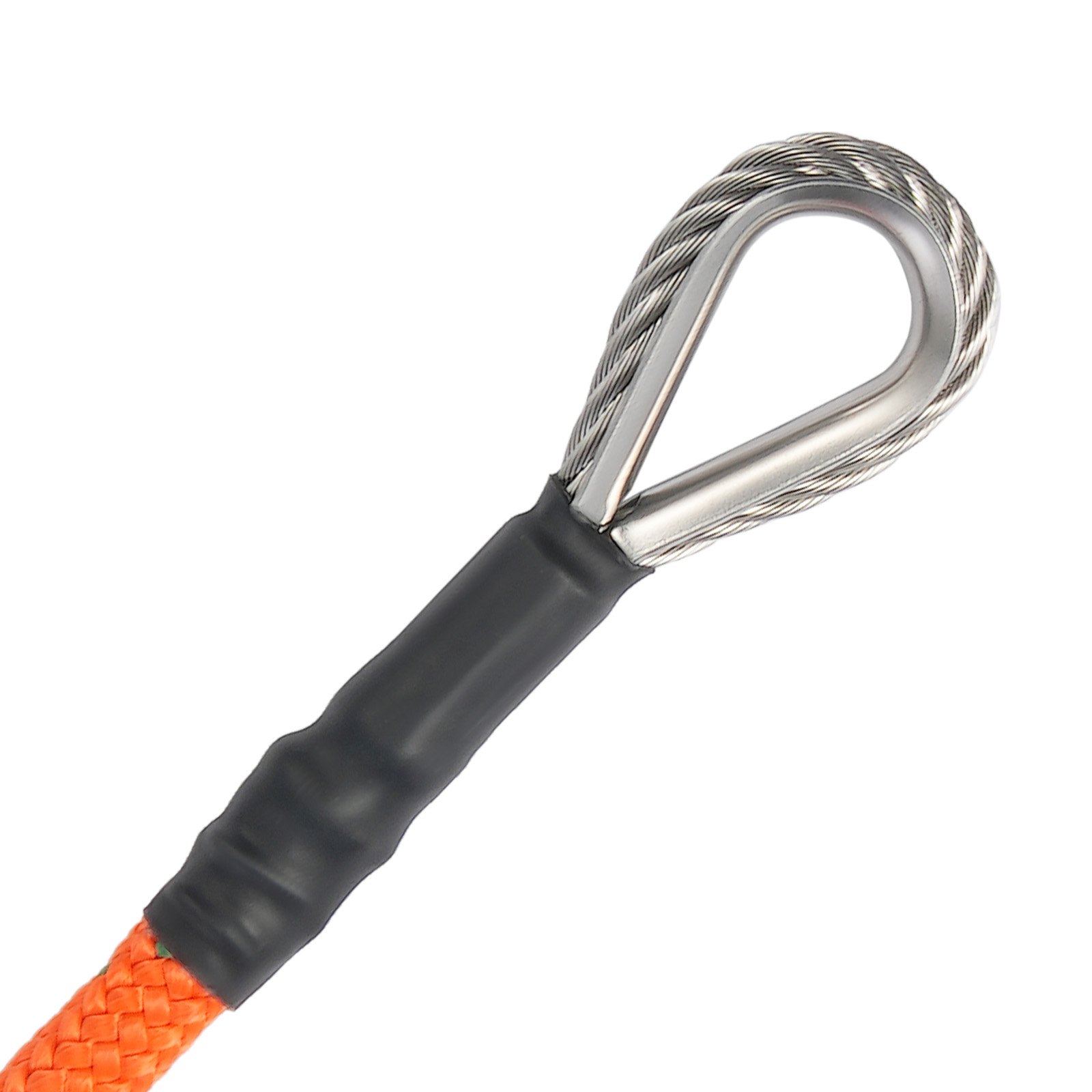 VEVOR 16mm Steel Core Flipline, 12ft(3.6m) Arborist Flipline, Flip Line for Tree Climbing with Alloy Steel Snap Hook & Aluminum Alloy Carabiner, 30KN Breaking Tension for Fall Protection, Tree Climber