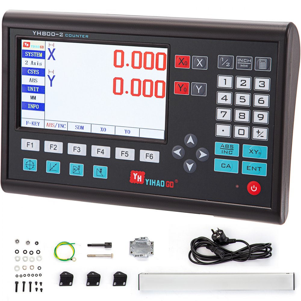 2 Axis Digital Readout Mill, Linear Encoder, LCD Screen, DRO for Milling Machine