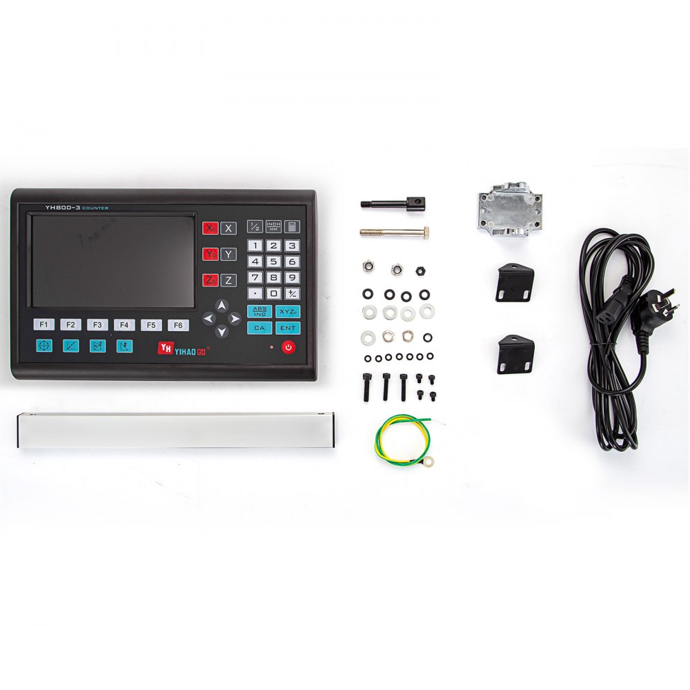 VEVOR Digital Readout Mill, 3 Axis, Precision DRO Display Linear Scale Encoder, 0.2μm Resolution, for CNC Milling Cutting Machine