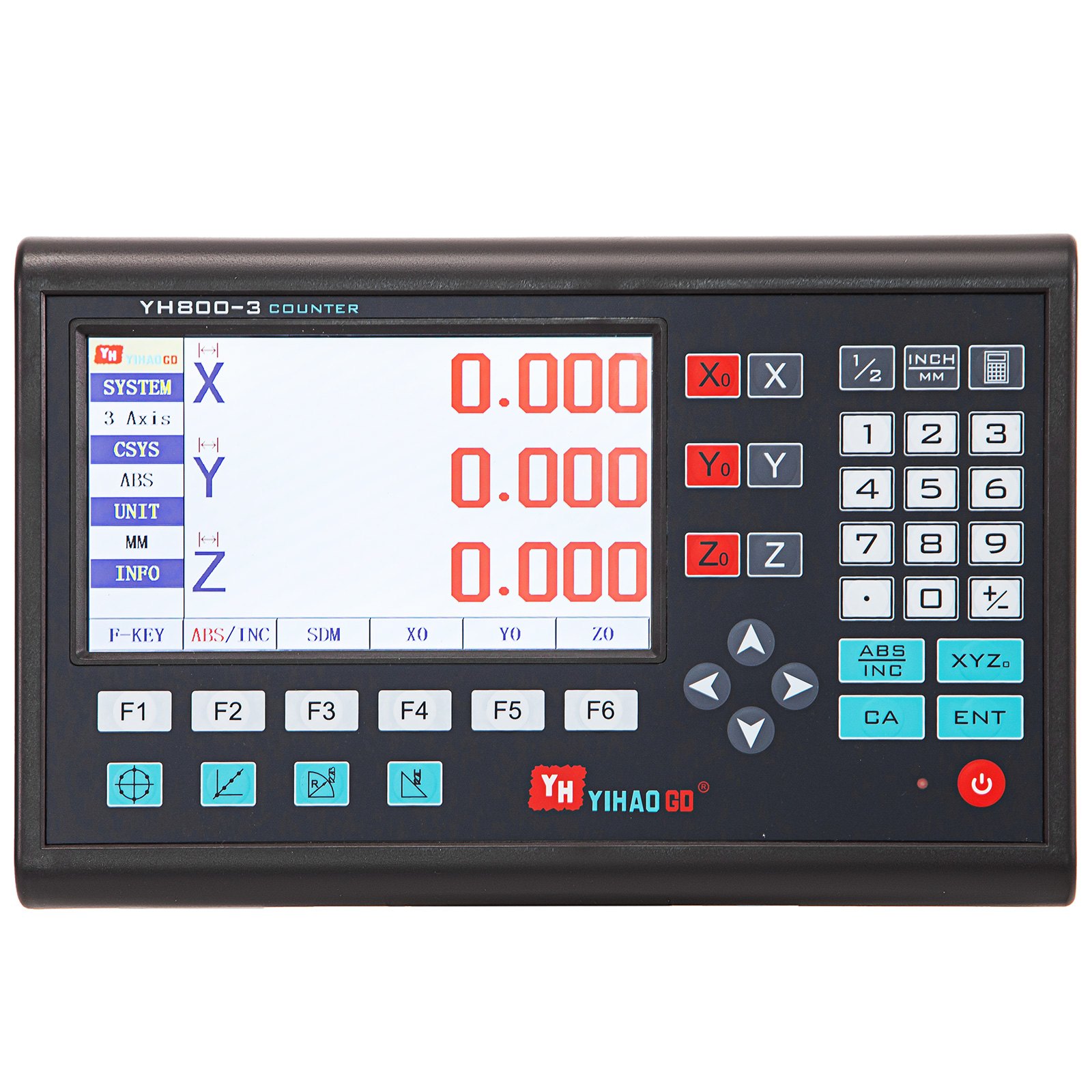 VEVOR Digital Readout Mill, 3 Axis, Precision DRO Display Linear Scale Encoder, 0.2μm Resolution, for CNC Milling Cutting Machine