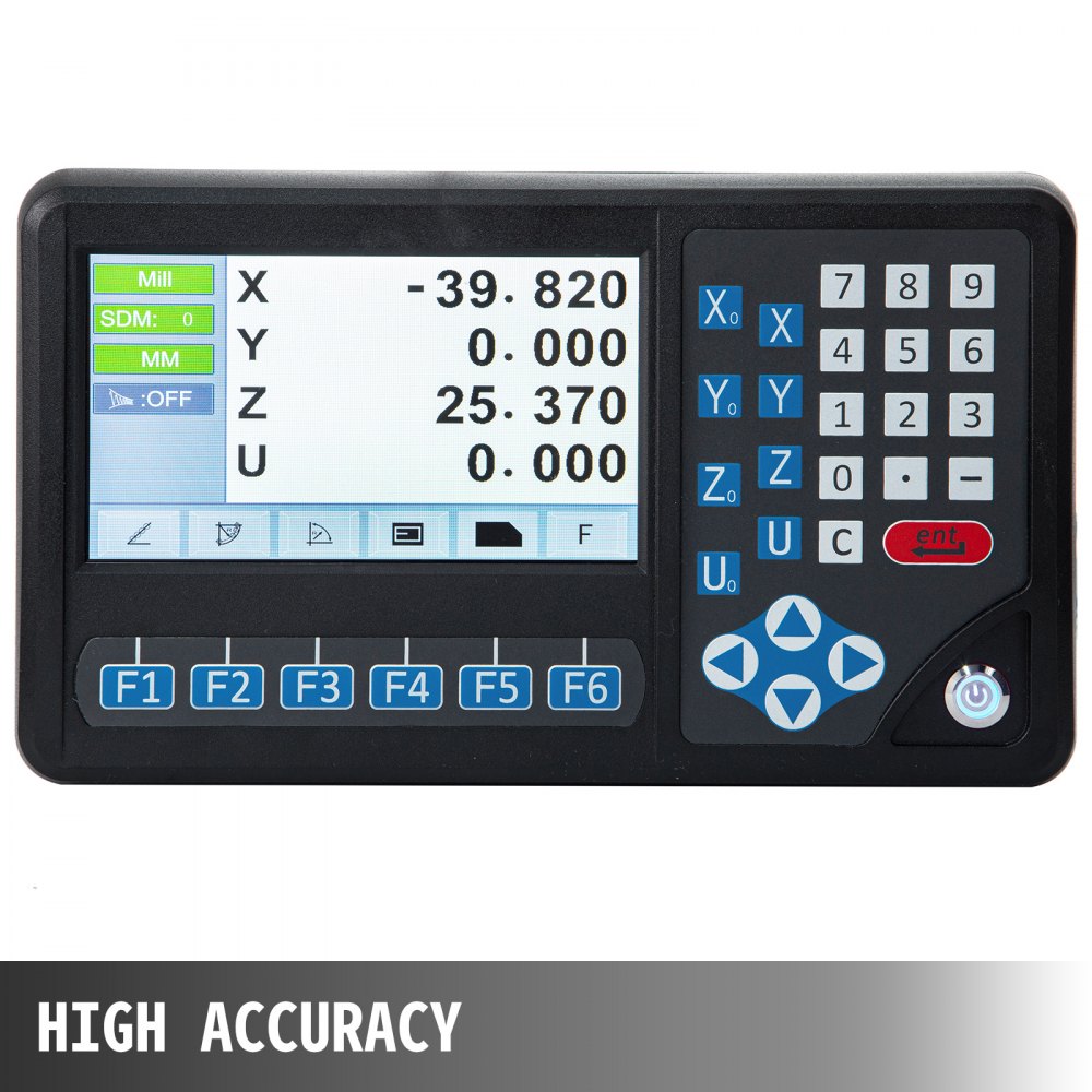 4 Axis Digital Readout Mill, Linear Encoder,LCD Screen,DRO for Milling Machine
