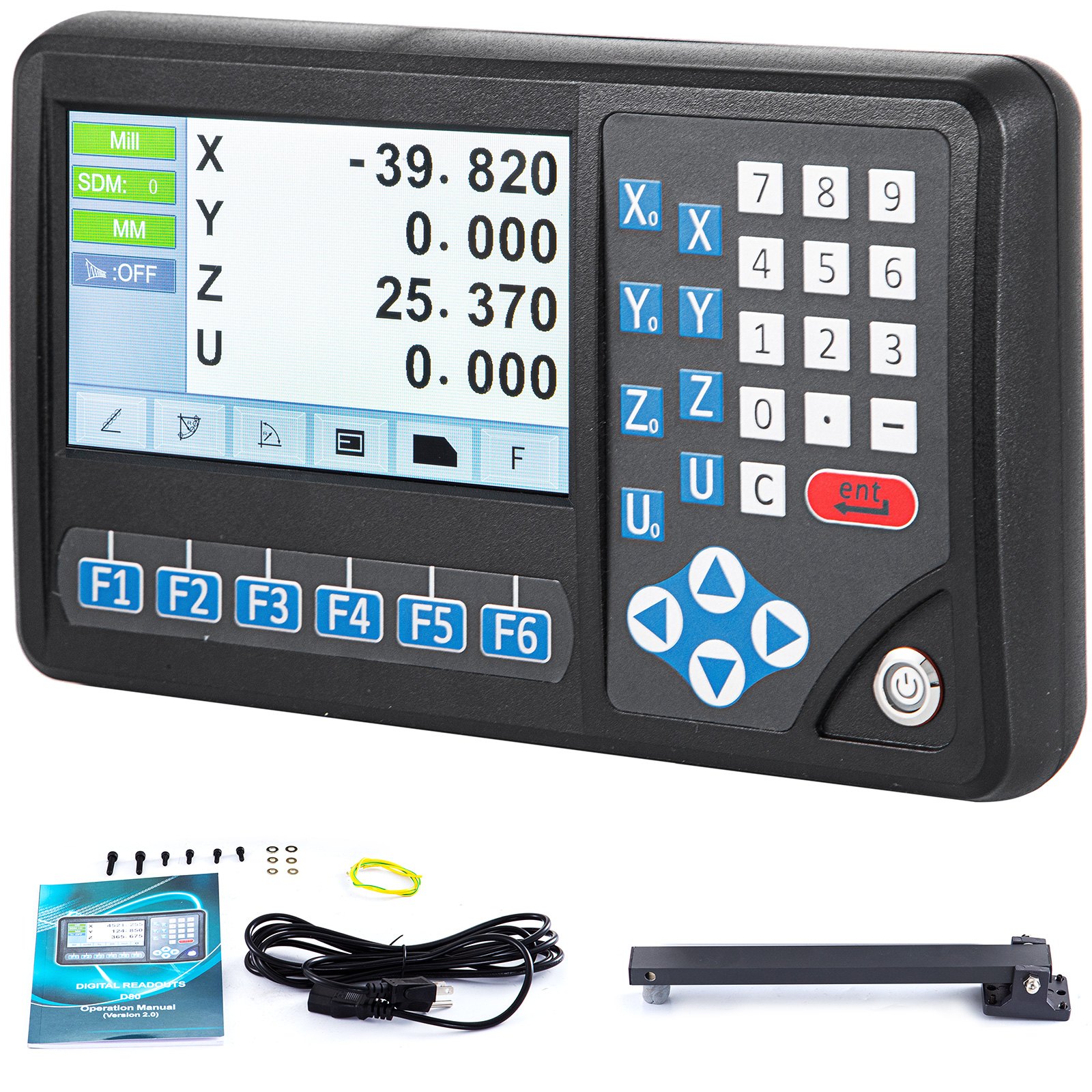 4 Axis Digital Readout Mill, Linear Encoder,LCD Screen,DRO for Milling Machine