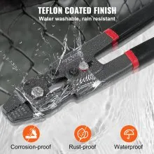 VEVOR Wire Rope Crimping Tool and Cutter Up To 2.2mm Wire Cable Crimps, 1/64" - 3/32" Crimping Loop Sleeve Kit and 160pcs Aluminum Buckles, Fishing Crimping Tool Wire Rope Thimbles Kit