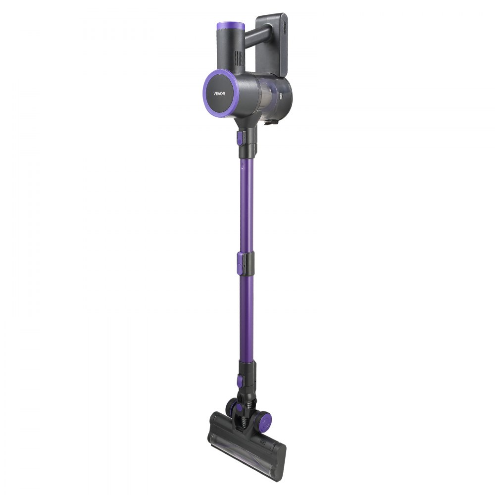 VEVOR Cordless Vacuum Cleaner, 25KPA Max Powerful Suction, Rechargeable Anti-Tangle Stick Vacuum with Dust Cup, Lightweight Handheld Vac with 35mins Runtime for Home, Carpet, Pet Hair, Hard Floor
