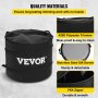 VEVOR dry trimmer kit with 420d polyester, stainless steel sift screen, and durable ykk zipper.