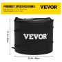 VEVOR dry trimmer kit with bag size: 23.2 x 17.7 in, weight capacity: 3 lbs. black and yellow packaging.