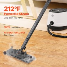 1500W  Steam Cleaner Multipurpose Steamer with 27 Accessories，Household Steamer with 51 oz Large Water Tank  for Cleaning, Heavy Duty Rolling Cleaning Machine for Carpet, Floors, Windows and Cars