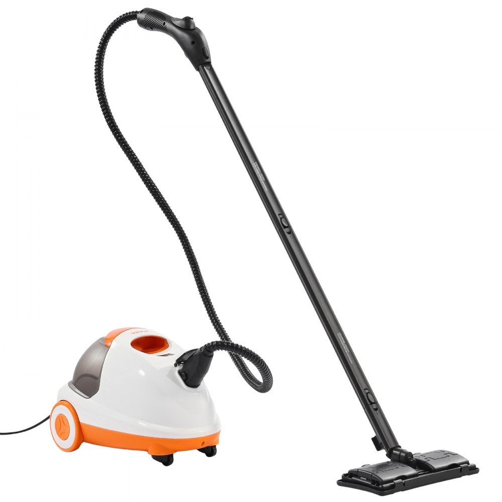 Limpiador a vapor VEVOR, potente vaporizador multiusos con 23 accesorios, cable de alimentación extralargo, tanque de 225 ml y mango portátil, para lechada, azulejos, pisos, electrodomésticos, hogar y automóvil.