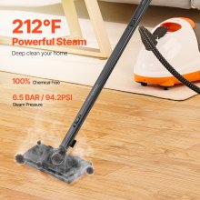 2000W  Steam Cleaner Multipurpose Steamer with 27 Accessories，Household Steamer with 51 oz Large Water Tank  for Cleaning, Heavy Duty Rolling Cleaning Machine for Carpet, Floors, Windows and Cars