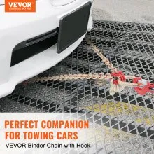 VEVOR V-Chain Bridle, 9620 lbs Working Load Limit, 5/16'' x 3' G80 Tow Chain with RTJ Cluster Hooks, DOT Certified, Galvanized Coating Manganese Steel & D-Shackle, for Lifting & Moving Activities