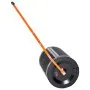 VEVOR Compost Spreader, 24 in Wide Peat Moss Spreader with T Shaped Handle, 3 Heights Adjustable, Powder-Coated Steel Garden Peat Moss Roller, Heavy Duty Grass Seed Spreaders for Planting Seeding