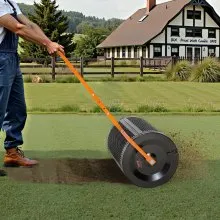 VEVOR Compost Spreader 24 in Peat Moss Spreader with T-Shaped Handle for Yard