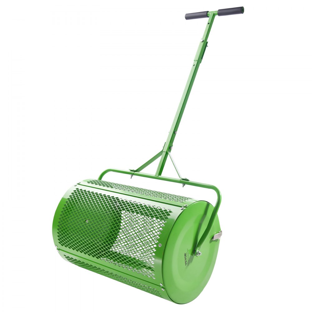 24" Compost Spreader Peat Moss Spreader Push/Tow-Behind Lawn Roller Green 24" Compost Spreader Peat Moss Spreader Push/Tow-Behind Lawn Roller Green