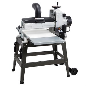 VEVOR 16″ Drum Sander with Stand & Extension Tables, 1.5HP 1720RPM Dual Motor Drum Sander for Woodworking - Variable Speed Conveyor Belt, 4″ Dust Collection Port for Cabinet & Furniture Finishing | VEVOR US