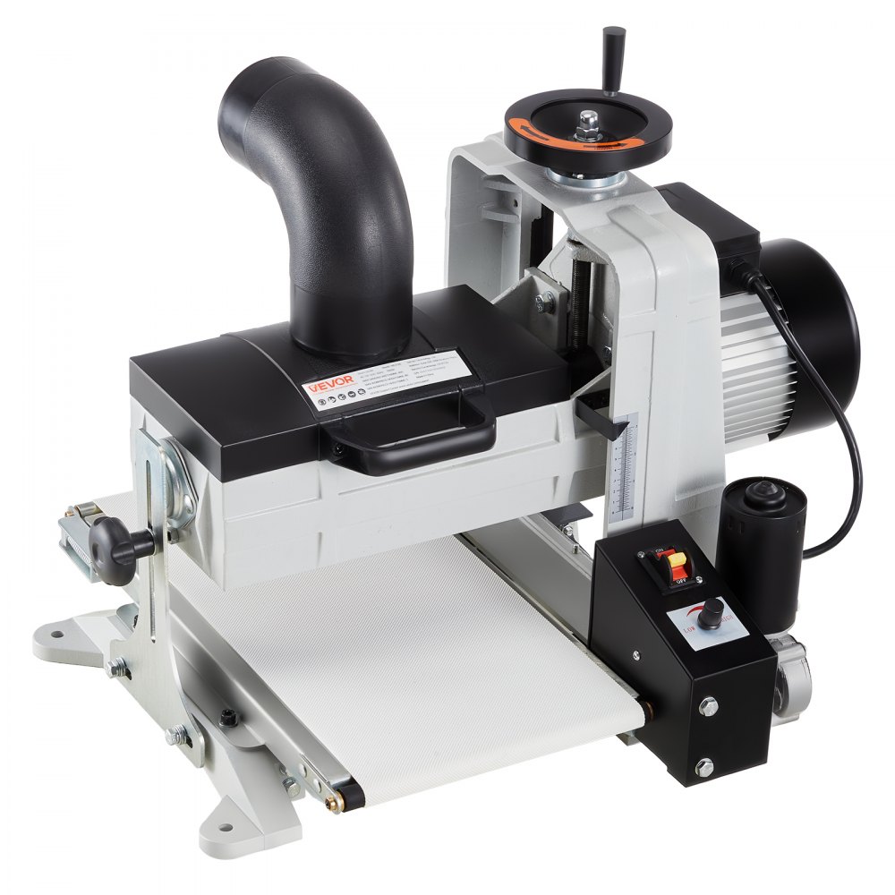VEVOR 10" Benchtop Drum Sander, 1HP 1725RPM Dual Motor Drum Sander for Woodworking - Variable Speed Conveyor Belt & 4" Dust Collection Port for Cabinet Making & Furniture Finishing