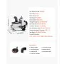 VEVOR 10" Benchtop Drum Sander, 1HP 1725RPM Dual Motor Drum Sander for Woodworking - Variable Speed Conveyor Belt & 4" Dust Collection Port for Cabinet Making & Furniture Finishing