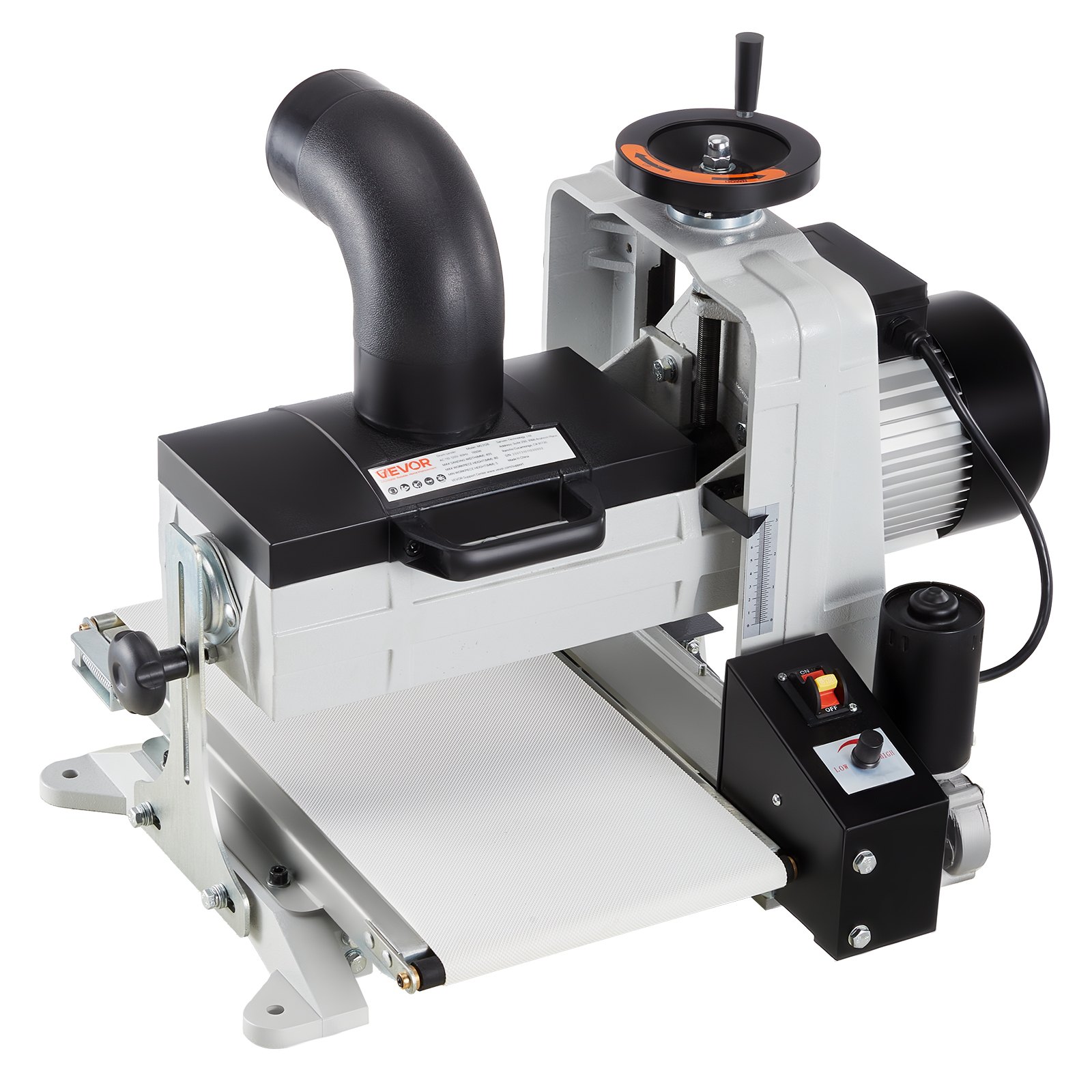 VEVOR 10" Benchtop Drum Sander, 1HP 1725RPM Dual Motor Drum Sander for Woodworking - Variable Speed Conveyor Belt & 4" Dust Collection Port for Cabinet Making & Furniture Finishing