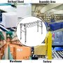 VEVOR Adjustable Gravity Conveyor Roller 21-50" Length 22-35" Height Roller Conveyor 110 lbs Load Capacity Gravity Conveyor with 1.5'' Galvanized Steel Rollers for Warehouses Assembly Areas Factories