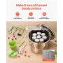 VEVOR Canning Supplies Starter Kit, 11 Pieces Stainless Steel Water Bath Canning Kit for Beginners, Canning Tools Set: Pot, Rack, Lid, Ladle, Funnel, Tongs, Jar Lifter, Wrench, Measuring Cup