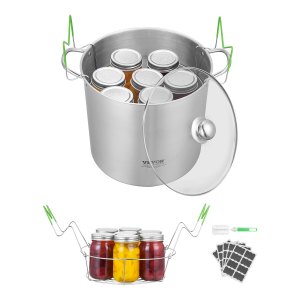 VEVOR 21-Quart Stainless-Steel Water-Bath Canner