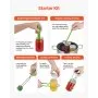 VEVOR Canning Supplies Starter Kit, 9 Pieces Stainless Steel Water Bath Canning Kit for Beginners, Canning Tools Set: Pot, Rack, Lid, Funnel, Tongs, Jar Lifter, Wrench, Magnetic Wand, Bubble Propper