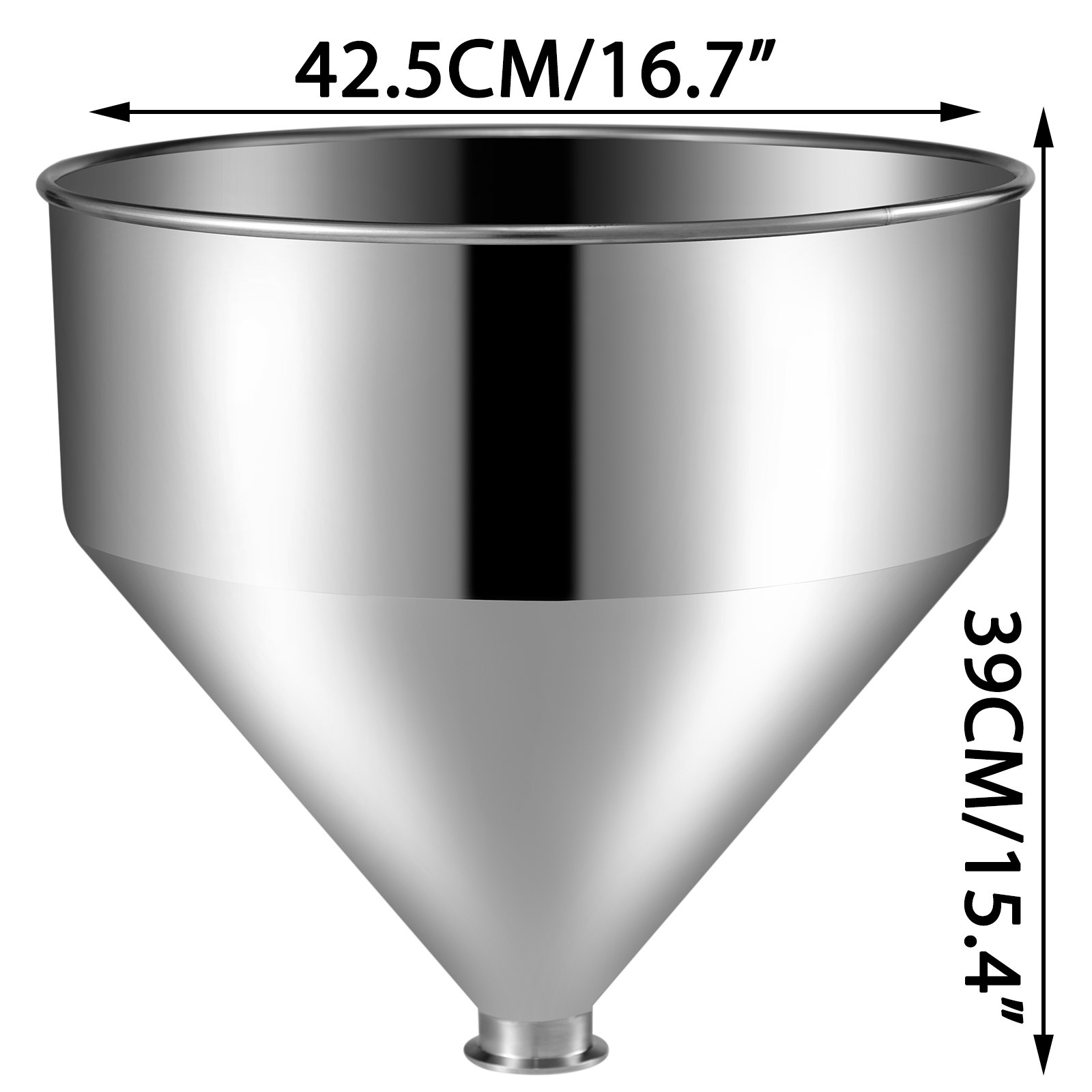 Filling Machine Hopper 2.52inch/64mm Integral Moulding Liquid Paste Filling