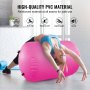 VEVOR Air Mat Tumble Track Air Spot, Round Inflatable Air Roller, Air Barrel Gymnastic Equipment with Electric Pump, Tumbling Backbend Trainer for Home Use/Gym/Yoga/Cheerleading/Beach/Park/Water, Pink