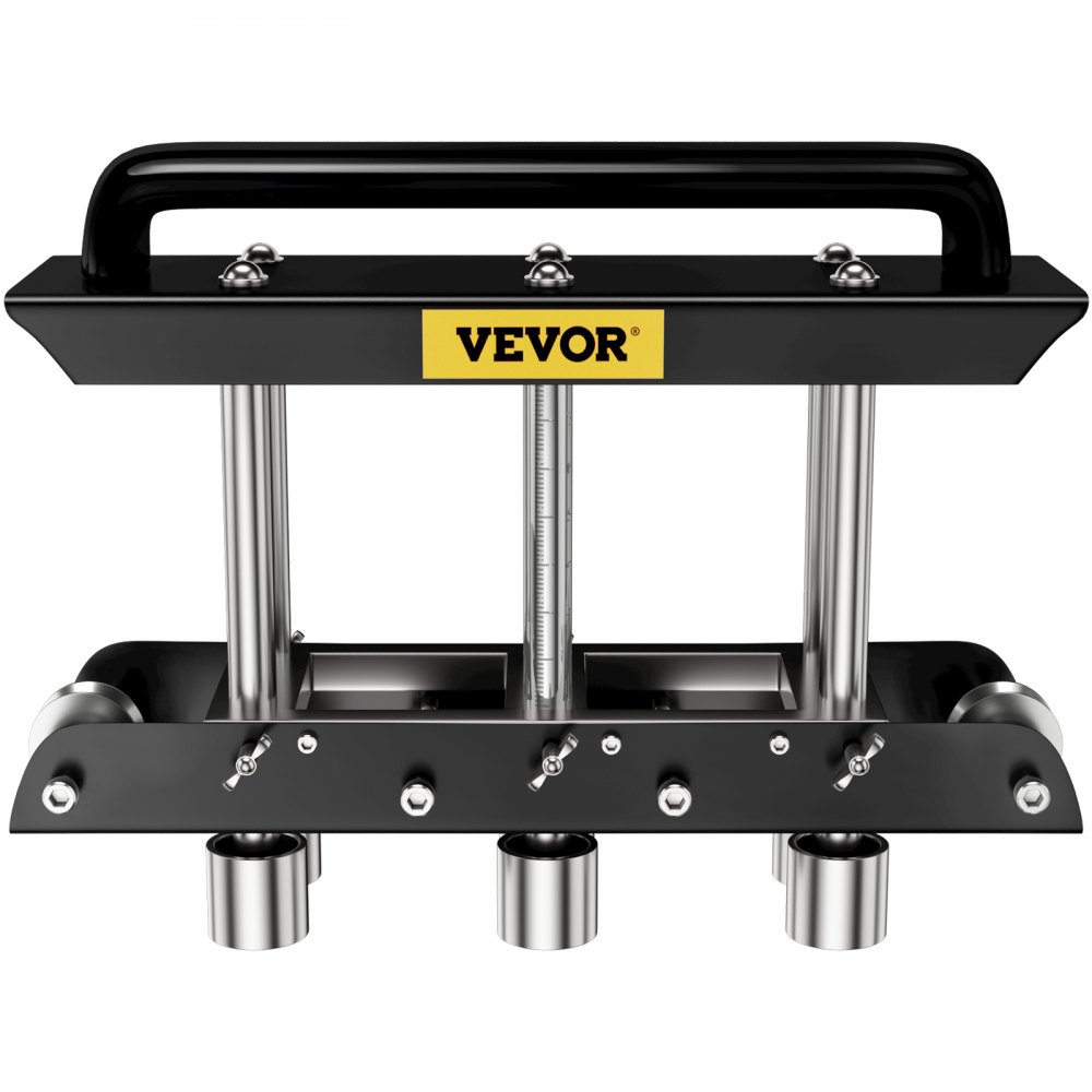 VEVOR Sheet Metal Brake, 0-90° Bending Angle, 3-Station Design Edge Roller, 0.63" to 5.7"(16-145 mm) Bend Range in 30-19 Gauge Steel, for Making Bends on a Straight Panel or Curve