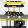 VEVOR Three-Station Edge Roller, Large Radius, 0-90° Bending Angle Sheet Metal Brake, Quickly Adjusts for Making 0.63"-5.7" Bends in 30-19 Gauge Steel, for Clean Crisp Bends in Metal Roofing Material