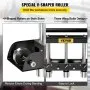 VEVOR Three-Station Edge Roller, Large Radius, 0-90° Bending Angle Sheet Metal Brake, Quickly Adjusts for Making 0.63"-5.7" Bends in 30-19 Gauge Steel, for Clean Crisp Bends in Metal Roofing Material