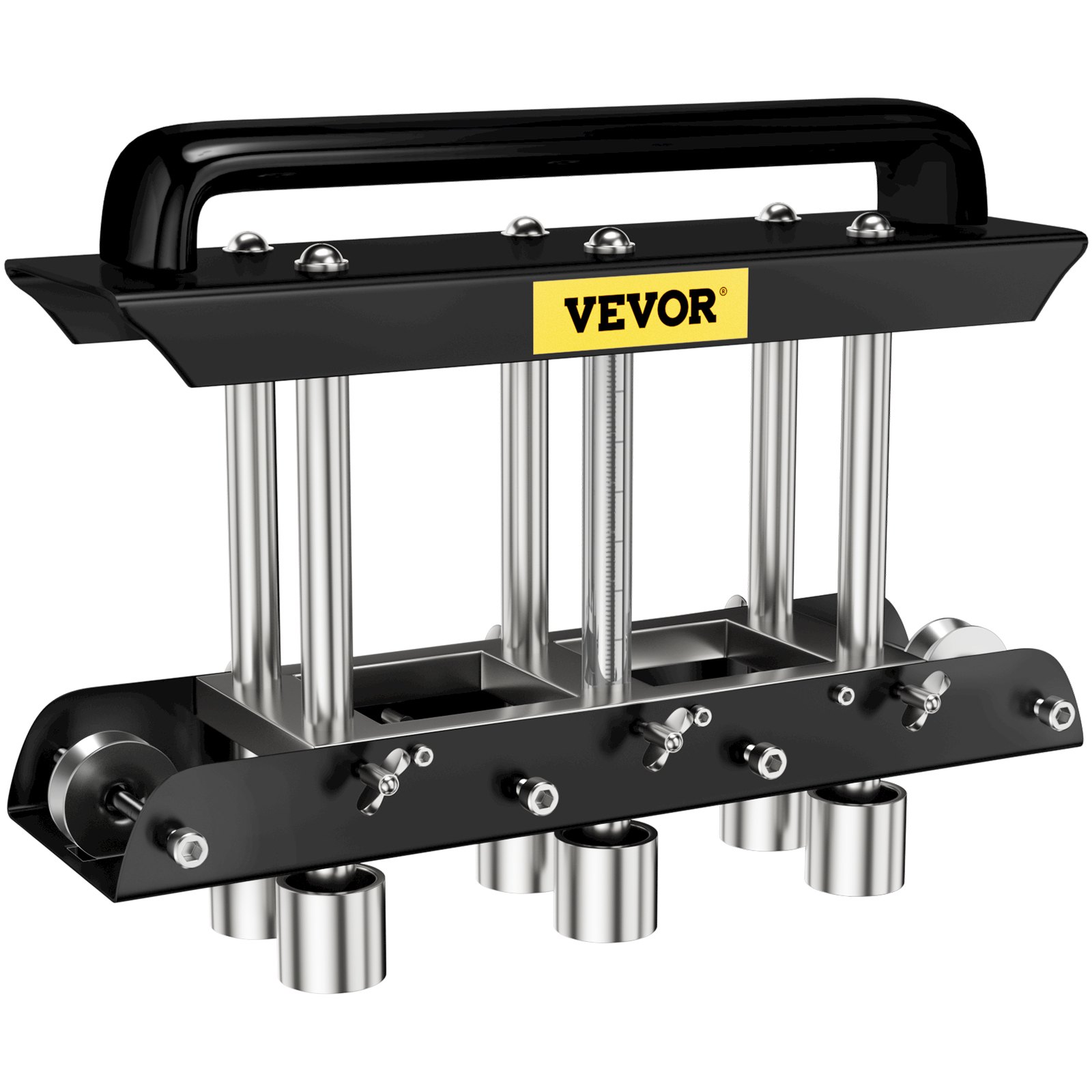 VEVOR Sheet Metal Brake, 0-90° Bending Angle, 3-Station Design Edge Roller, 0.63" to 5.7"(16-145 mm) Bend Range in 30-19 Gauge Steel, for Making Bends on a Straight Panel or Curve