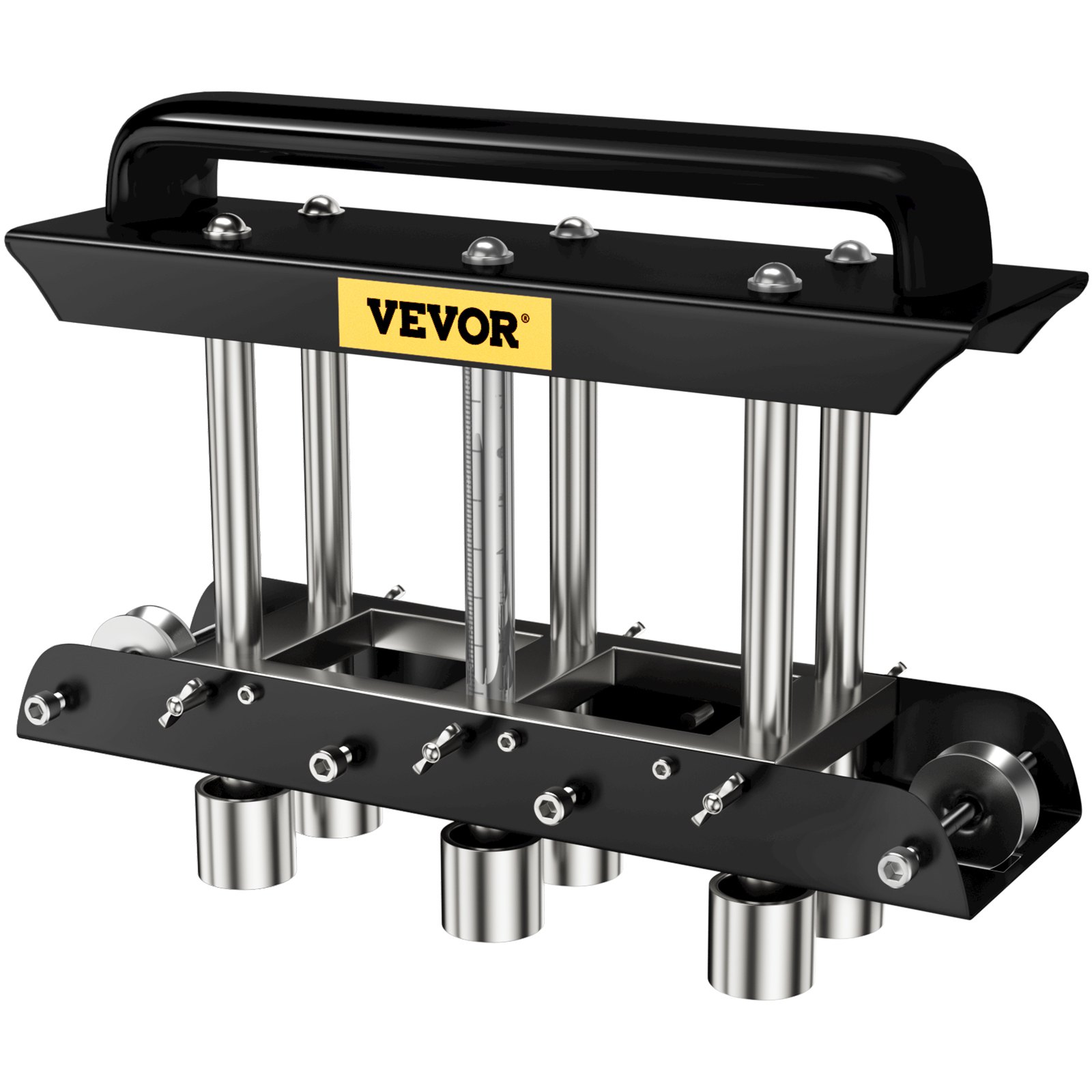 VEVOR Sheet Metal Brake, 0-90° Bending Angle, 3-Station Design Edge Roller, 0.63" to 5.7"(16-145 mm) Bend Range in 30-19 Gauge Steel, for Making Bends on a Straight Panel or Curve