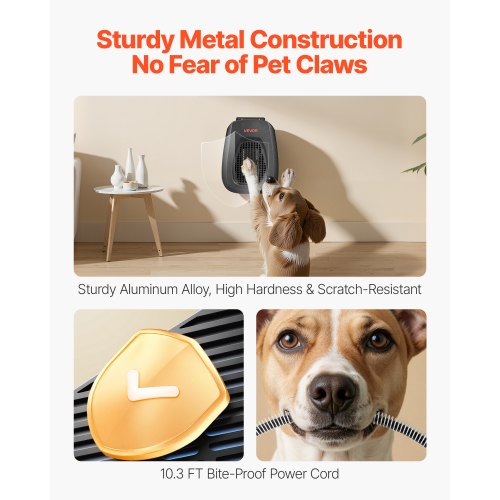 800W Dog House Heater With Overheat Protection - Outdoor Pet Heater With 9.8ft Anti-Chew Cord