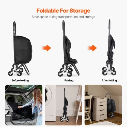 Kokkupandav trepikäru 36 L, 50 kg, teras — pilt 5