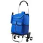 VEVOR Stair Climber Trolley Dolly, 36L Folding Shopping Cart, Grocery Cart Trolley Laundry Stair Climbing Handcart with 6 Wheels & Oxford Cloth Bag, Foldable Cart for Shopping Grocery Laundry Climbing