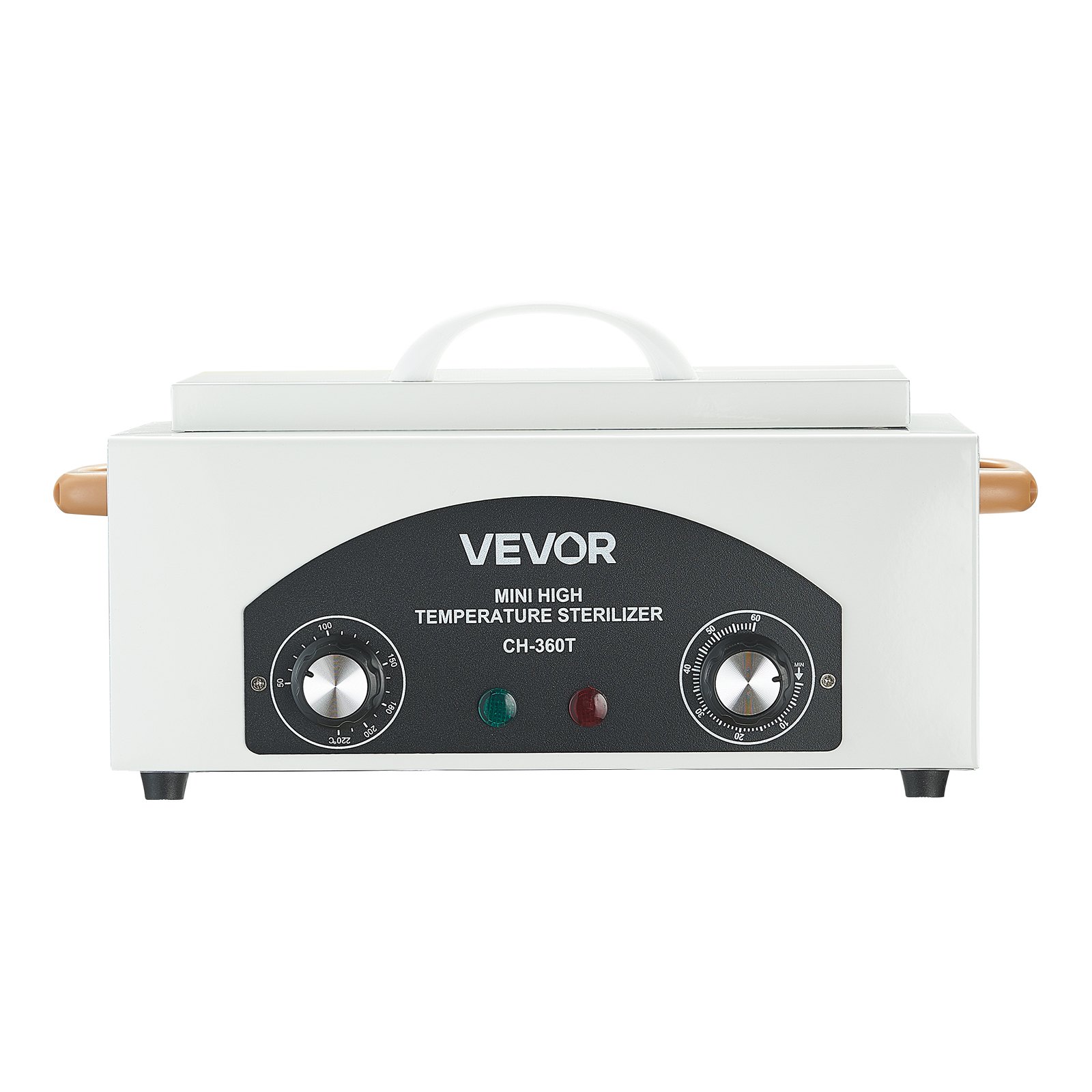 VEVOR højtemperatur autoklavemaskine, 2L, 300W højtemperatur rengøringsmaskinekasse med justerbar temperatur og tid, tørvarmeskab negleværktøjsrenser til laboratorier, hjem, negle- og skønhedssaloner