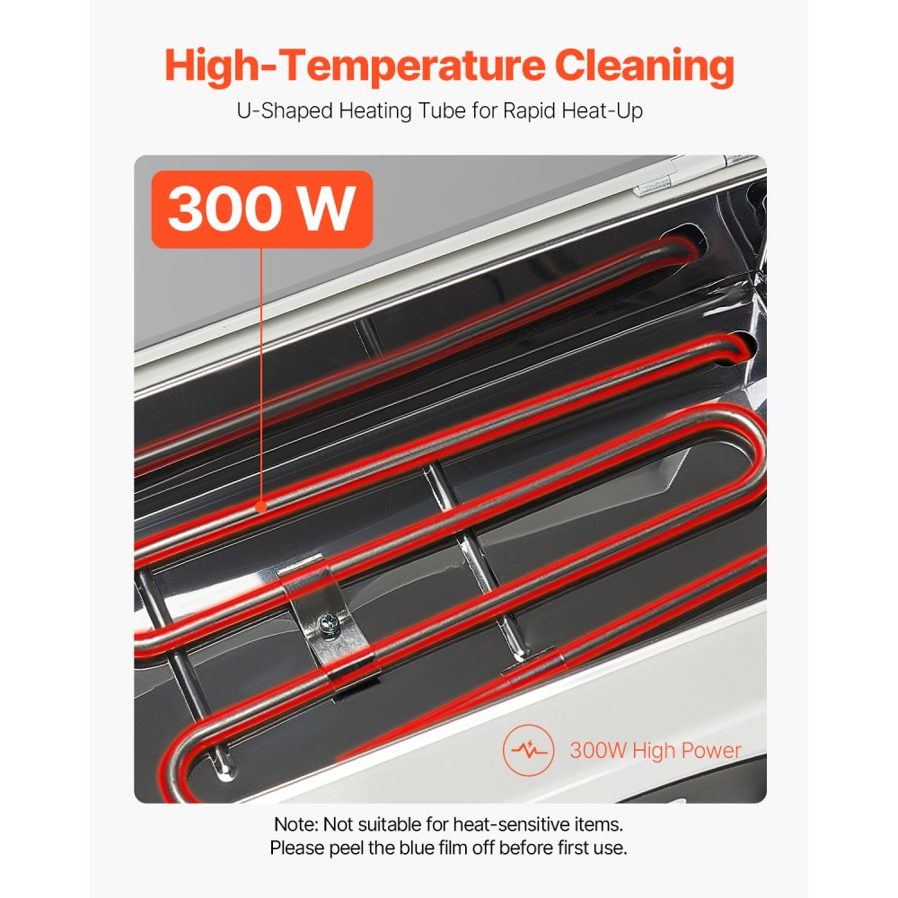 VEVOR High Temperature Autoclave Machine, 2L, 300W High Temperature Cleaner Machine Box with Adjustable Temperature and Time, Dry Heat Cabinet Nail Tool Cleaner for Labs, Home, Nail and Beauty Salons